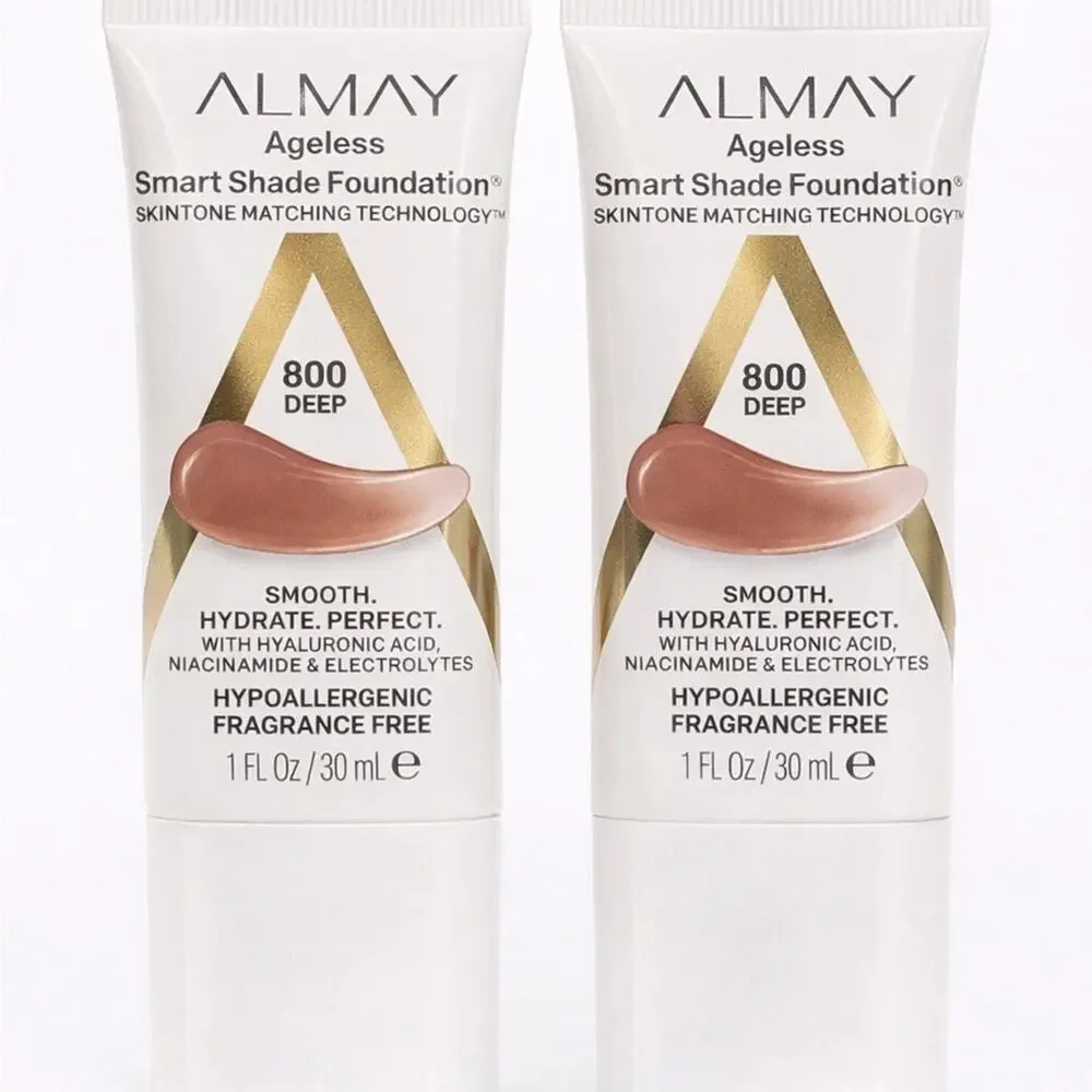 Almay Ageless Smart Shade Foundation 800 Deep |‎ Lot of 2 | New